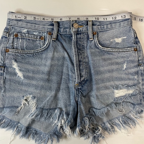 AGOLDE Parker Vintage cut off short Size 25 Light Wash - Picture 4 of 8